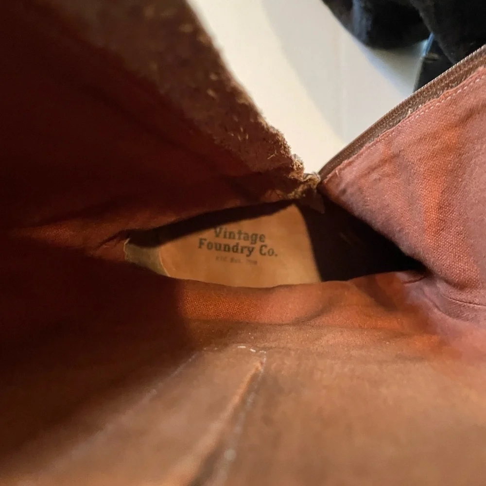 9  Vintage Foundry Co. Cognac Brown Leather Mid-calf Boots  *Philippa* - Picture 11 of 15